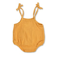 Muslin Ruffle Romper With Ties