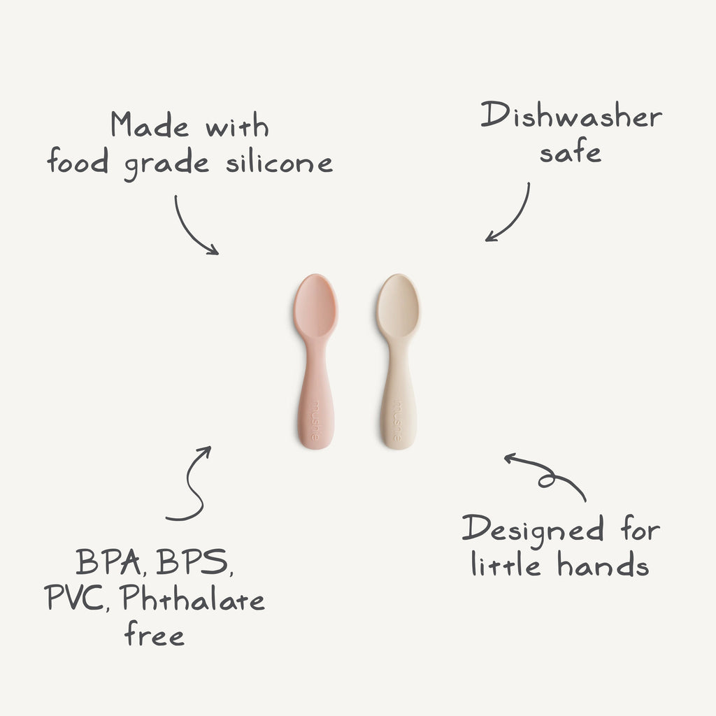 Silicone Toddler Starter Spoons - Mushie