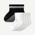 Toddler Gripper Crew Socks 4-Pack (2-3T)