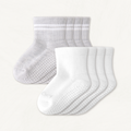 Toddler Gripper Crew Socks 4-Pack (2-3T)