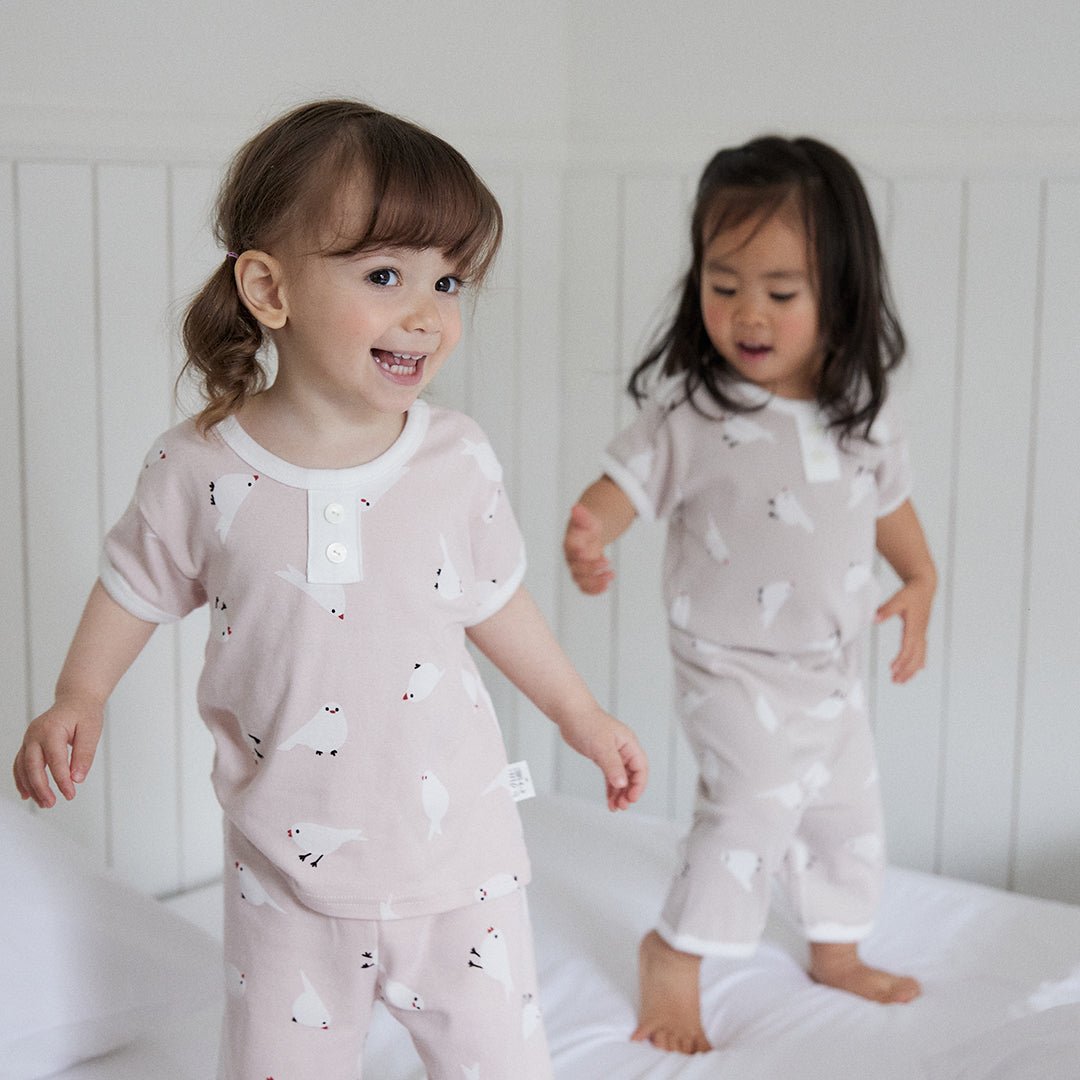 BabyRabbit Little Bird Short Sleeve — Toddler Cotton Pajamas & Loungewear Set (12M–5T)