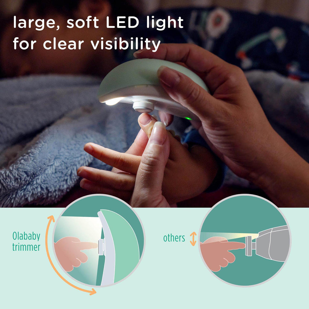 Olababy Electric Nail Trimmer for Safely Trimming Baby Nails