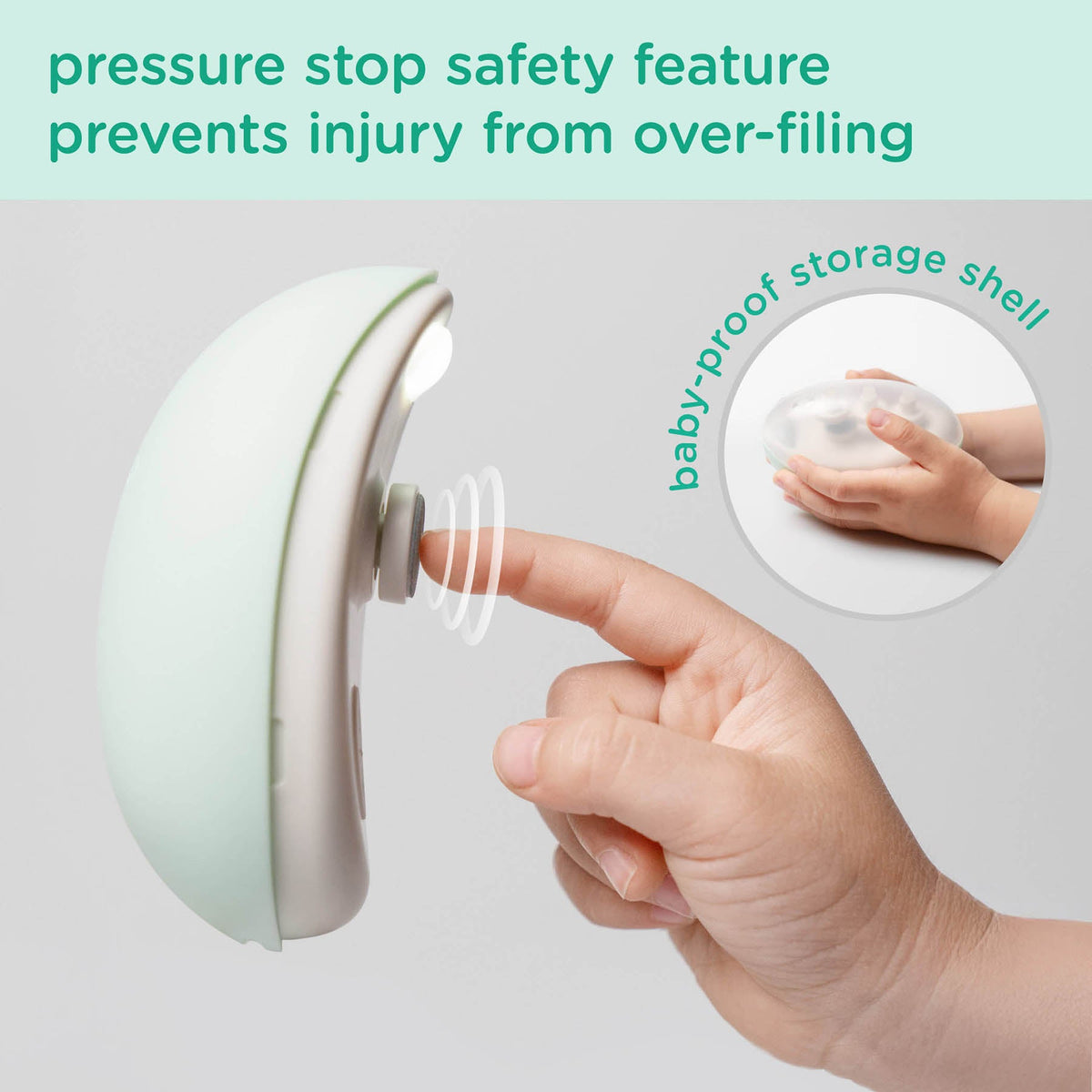Olababy Electric Nail Trimmer for Safely Trimming Baby Nails