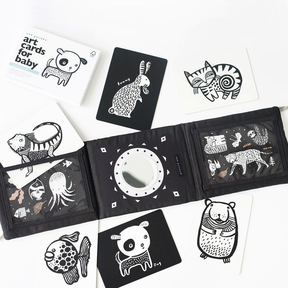 Baby Tummy Time Gallery with Mirror Bundle