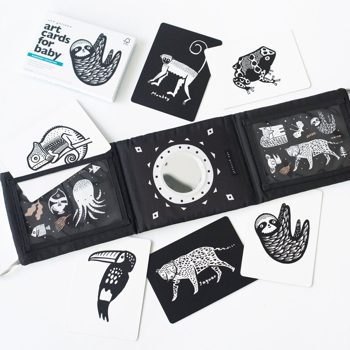 Baby Tummy Time Gallery with Mirror Bundle