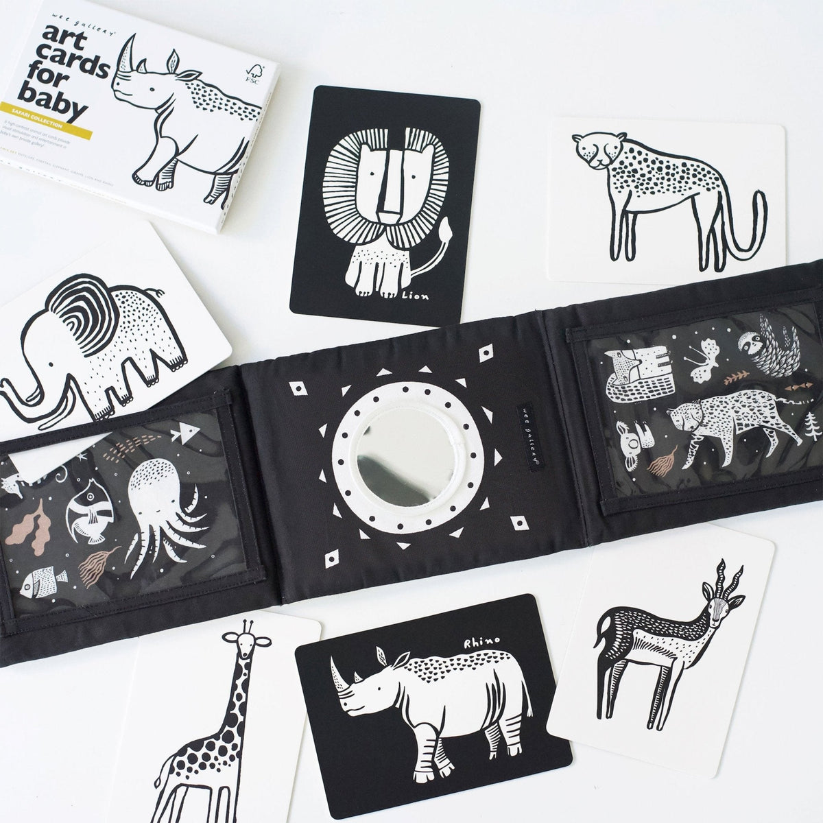 Baby Tummy Time Gallery with Mirror Gift Set