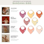 Set de baberos tipo bandana Vail (paquete de 8)