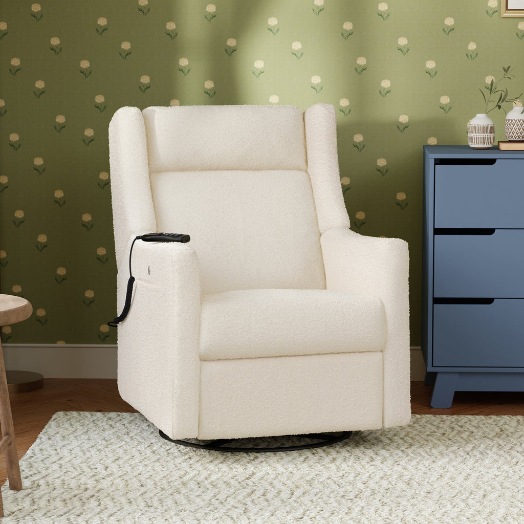 Kiwi Deluxe Power Recliner and Swivel Glider with Heat and Massage