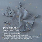 Doudou de muselina 100% - Cuadros Rosewood