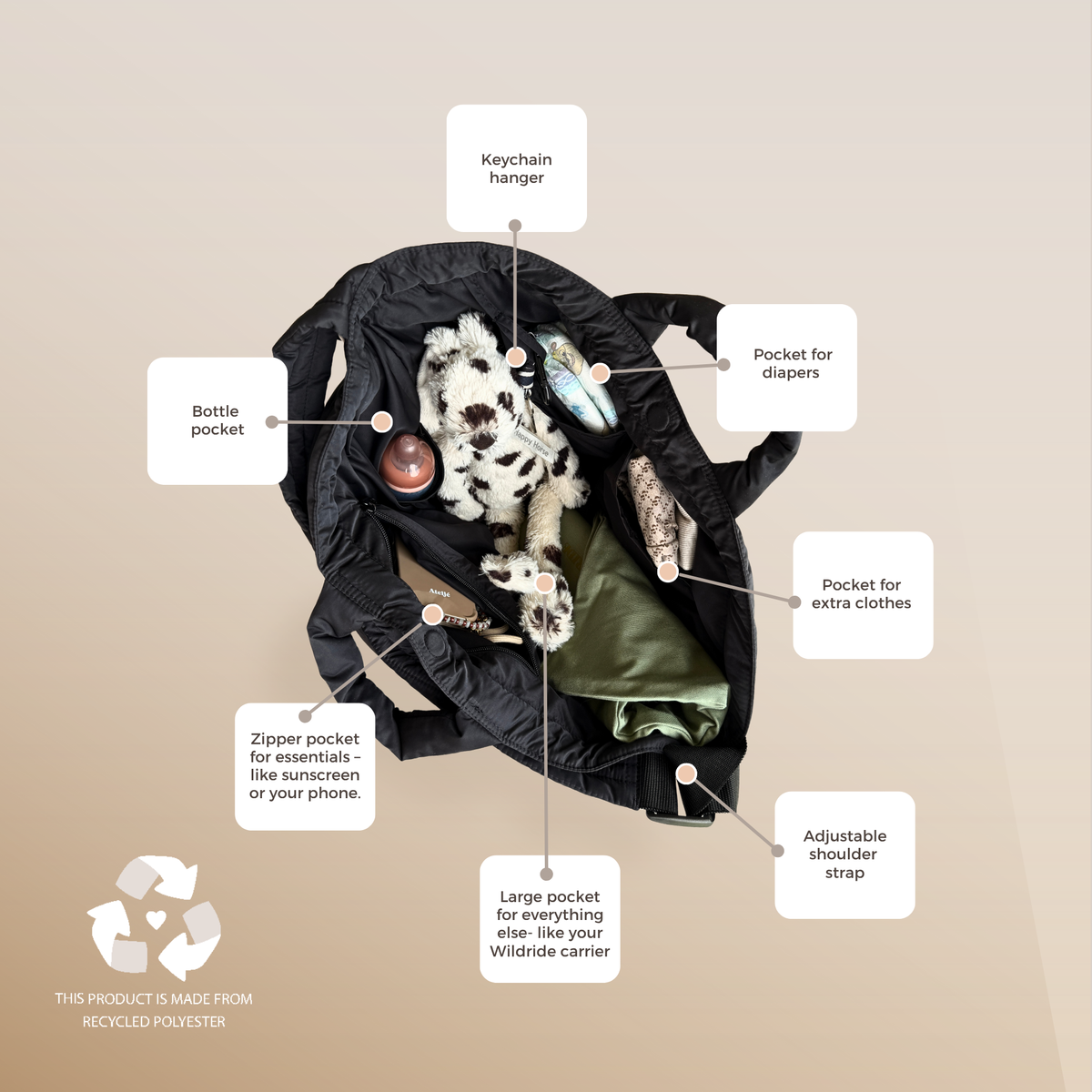 Bolso de hombro para mamá