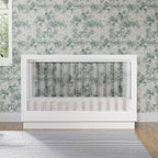 Cuna convertible 3 en 1 Harlow Acrylic con kit de conversión para cama infantil