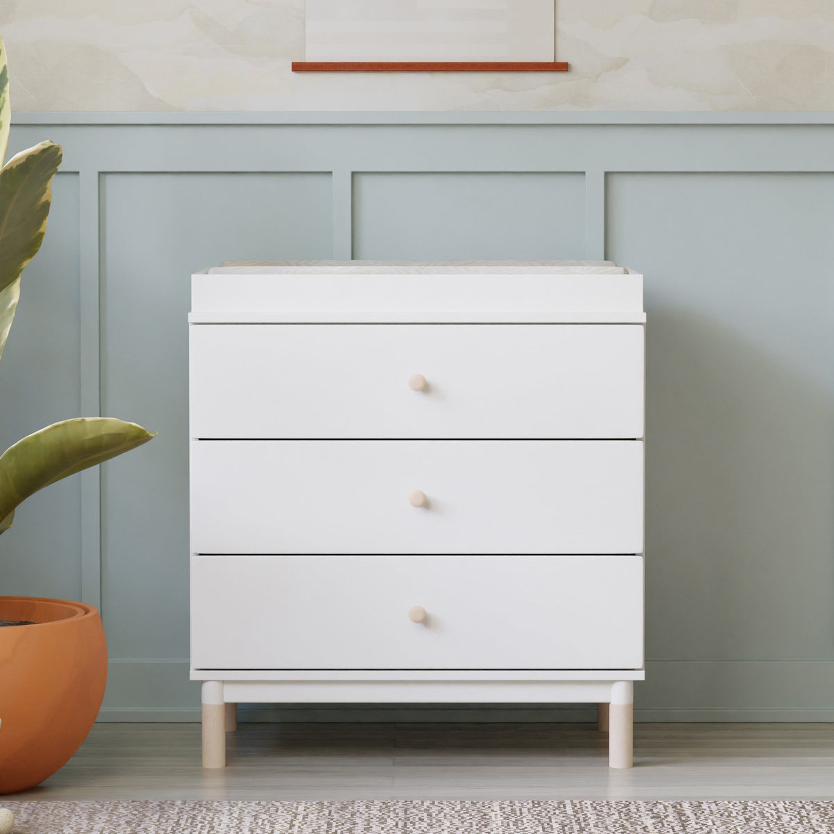 Gelato 3-Drawer Compact Changer Dresser with Removable Changing Tray (34")