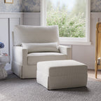 Crawford Pillowback Chair and a Half Comfort Swivel Glider