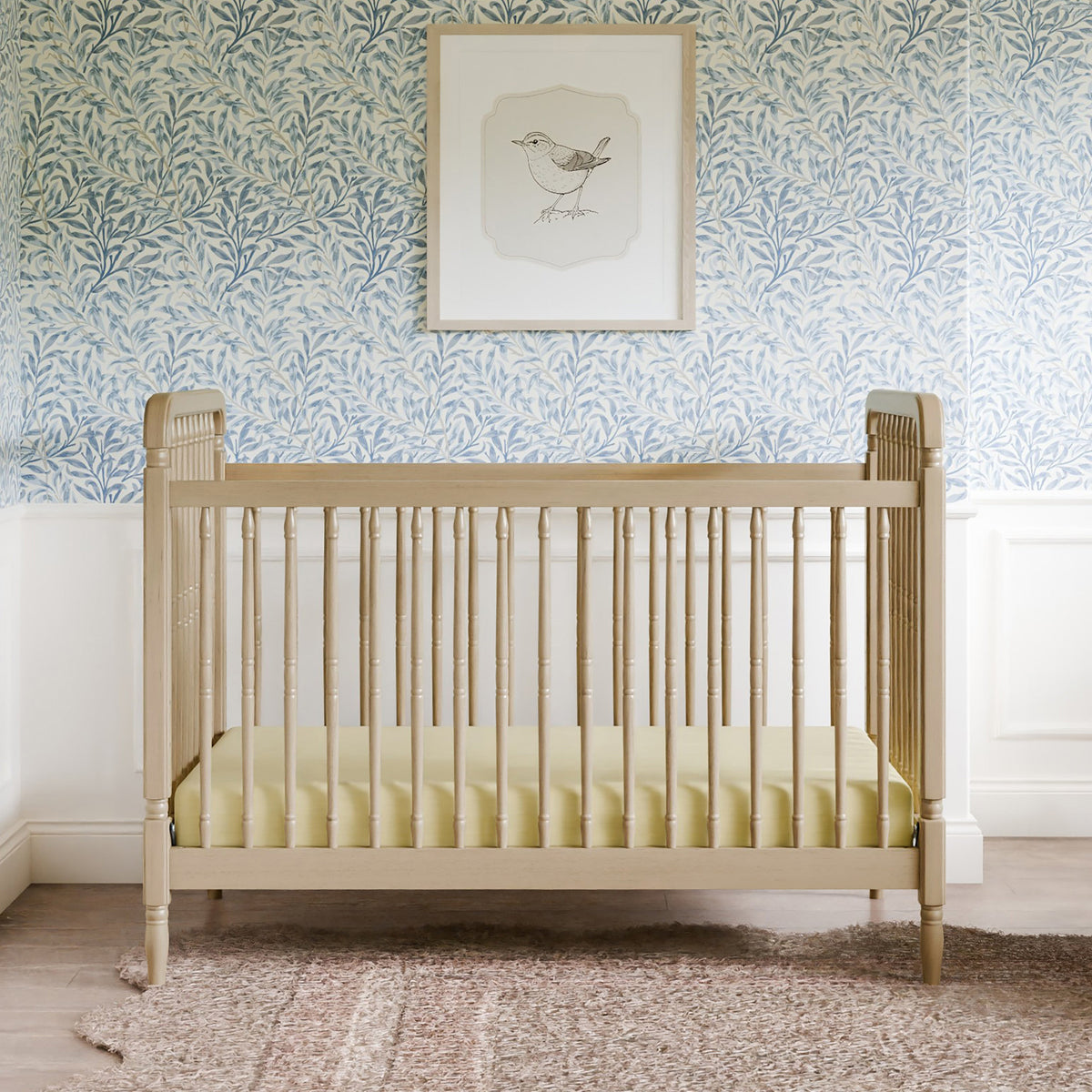 Liberty 3-in-1 Convertible Spindle Crib with Toddler Bed Conversion Kit